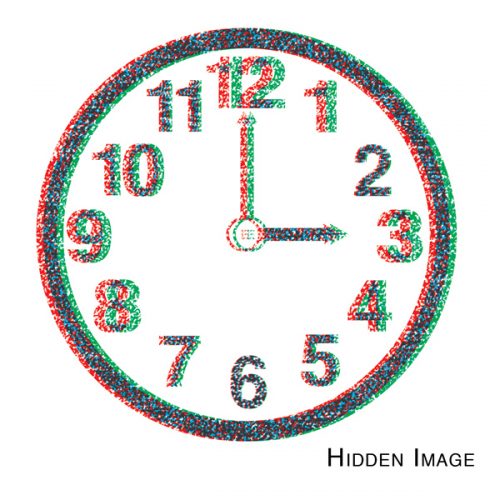 Clock 3D Variable Randot Tranaglyph 1