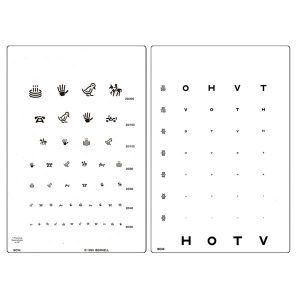HOTV Near Vision Acuity Card