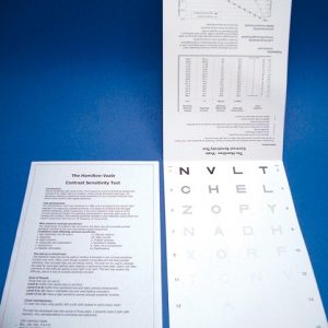 Hamilton -Veale Contrast Sensitivity Test Card