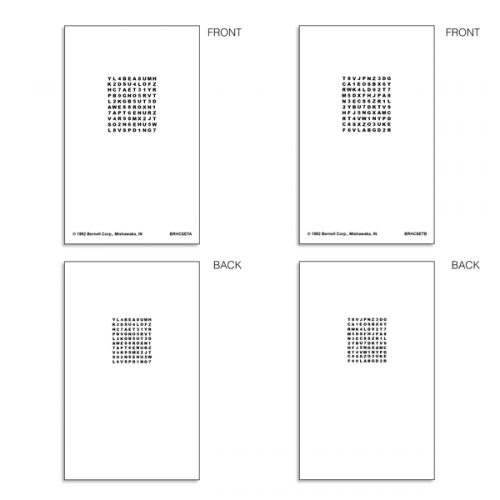 Hart Card Accommodative Rock Chart Set