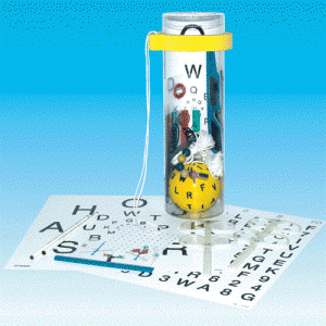 LEA NUMBERS®12-Line Translucent Distance Chart