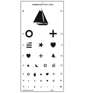 Large Kindergarten Vision Test Chart