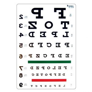 Reverse 10ft Eye Chart